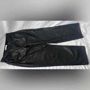 Abercrombie & Fitch Black Vegan Leather Pants